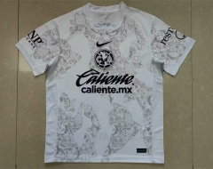 (S-4XL) 2024-2025 Club America 2nd Away White Thailand Soccer Jersey AAA-818