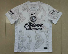 (S-4XL) 2024-2025 Club America 2nd Away White Thailand Soccer Jersey AAA-818