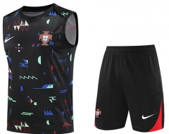 2024-2025 Portugal Black Thailand Soccer Vest Uniform-418