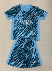 2024-2025 Paris SG Goalkeeper Laker Blue Soccer Uniform-AY