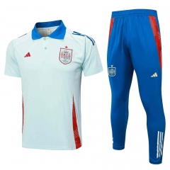 2024-2025 Spain Light Blue Thailand Polo Uniform-815