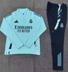 2024-2025 Real Madrid Laker Blue Thailand Soccer Tracksuit