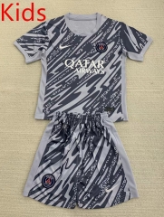 2024-2025 Paris SG Goalkeeper Gray Kid/Youth Soccer Uniform-AY