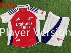 Player Version 2024-2025 Arsenal Home Red Kids/Youth Soccer Uniform-9926