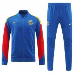 2024-2025 Barcelona Camouflage Blue Thailand Soccer Jacket Uniform-4627