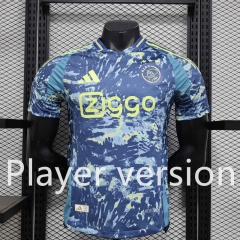 Player Version 2024-2025 Ajax Away Royal Blue Thailand Soccer Jersey AAA-888