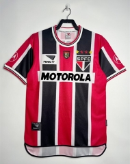 Retro Version 2000 Sao Paulo Futebol Clube Away Red&Black Thailand Soccer Jersey AAA-811
