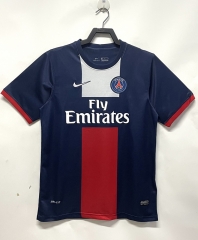 Retro Version 13-14 Paris Home Royal Blue Thailand Soccer Jersey AAA-811