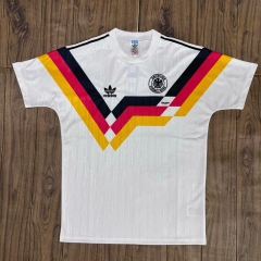 Retro Version 1990 Germany Home White Thailand Soccer Jersey AAA-6157