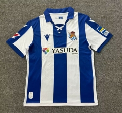 2024-2025 Real Sociedad Home Blue&White Thailand Soccer Jersey AAA-512