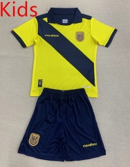 2024-2025 Ecuador Home Yellow Kids/Youth Soccer Uniform-AY