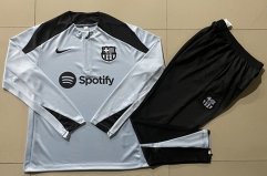 2024-2025 Barcelona Light Blue Thailand Soccer Tracksuit-815