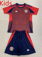 2024-2025 Costa Rica Home Red Kids/Youth Soccer Uniform-AY