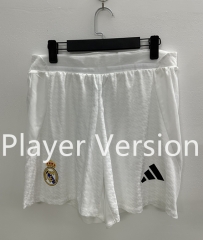 Player Version 2024-2025 Real Madrid Home White Thailand Soccer Shorts-888