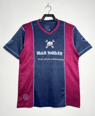 Retro Version 2011 West Ham United Home Red&Royal Blue Thailand Soccer Jersey AAA-811