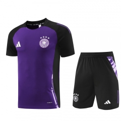 2024-2025 Germany Purple Short-Sleeved Thailand Soccer Tracksuit-LH