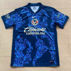 (S-3XL) 2024-2025 Club America Away Blue Thailand Soccer Jersey AAA-912