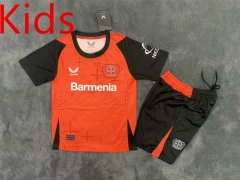 2024-2025 Bayer 04 Leverkusen Home Red Kid/Youth Soccer Uniform-2483