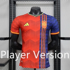 Player Version 2024-2025 Special Version Spain Red Thailand Soccer Jersey AAA-888