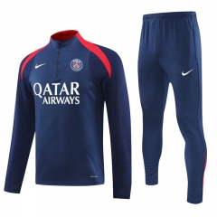 Player Version 2024-2025 Paris SG Royal Blue Thailand Soccer Tracksuit -4627