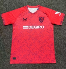 With Chest Sponsor 2024-2025 Sevilla Away Red Thailand Soccer Jersey AAA-6032