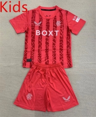 2024-2025 Rangers Goalkeeper Red Kids/Youth Soccer Uniform-AY