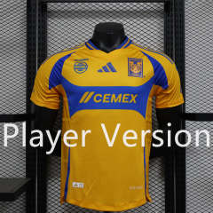 Player Version 2024-2025 Tigres UANL Home Yellow Thailand Soccer Jersey AAA-888