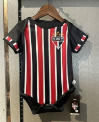 2024-2025 Sao Paulo Away Red&Black Baby Soccer Uniform-7411