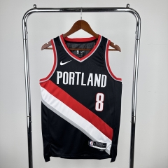 2023 Portland Trail Blazers Black #8 NBA Jersey-311