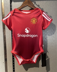 2024-2025 Manchester United Home Red Baby Soccer Uniform-CS