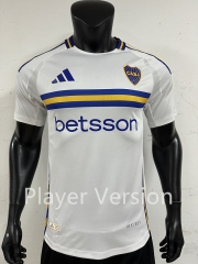 Player Version 2024-2025 Boca Juniors Away White Thailand Soccer Jersey AAA