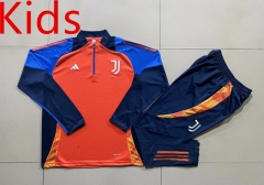 2024-2025 Juventus Orange Kids/Youth Soccer Tracksuit-815