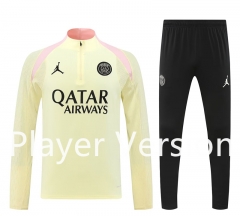 Player Version 2024-2025 Paris SG Beige Thailand Soccer Tracksuit-4627