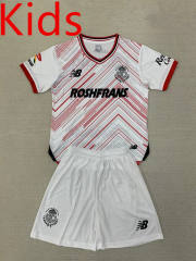 2024-2025 Deportivo Toluca FC Away White Kids/Youth Soccer Uniform-AY