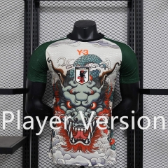 Player Version 2024-2025 Special Version Y3 Japan White&Green Thailand Soccer Jersey AAA-888