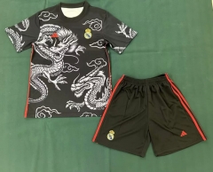 2024-2025 Special Version Real Madrid Black Soccer Uniform-6032