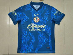 (S-4XL) 2024-2025 Club America Away Royal Blue Thailand Soccer Jersey AAA-818