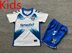 2024-2025 CD Tenerife Home White Kids/Youth Soccer Unifrom-7809