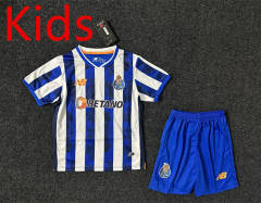2024-2025 Porto Home Blue&White Kids/Youth Soccer Uniform-GB