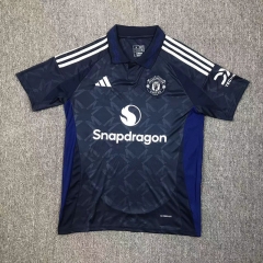 2024-2025 Manchester United Away Royal Blue Thailand Soccer Jersey AAA-417
