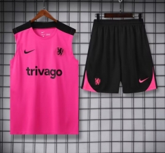 2024-2025 Chelsea Pink Thailand Soccer Vest Uniform-418