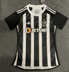 2024-2025 Atlético Mineiro Home Black&White Women Thailand Soccer Jersey AAA-GB