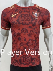 Player Version 2024-2025 Portugal Red Thailand Soccer Jersey AAA-7959