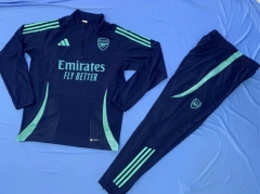 2024-2025 Arsenal Dark Blue Thailand Soccer Tracksuit-4627
