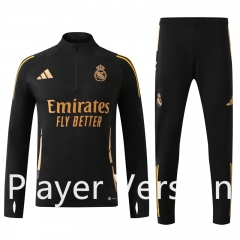 Player Version 2024-2025 Arsenal Black Thailand Soccer Tracksuit-4627