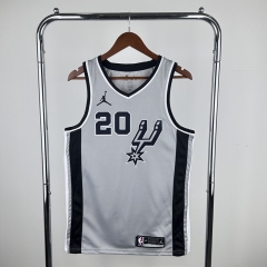 2021 Jordan Limited Version San Antonio Spurs Gray #20 NBA Jersey-311