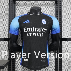 Player Version 2024-2025 Special Version Real Madrid Black&Blue  Thailand Soccer Jersey AAA-888