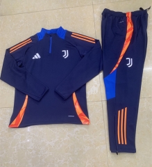 2024-2025 Juventus Royal Blue Thailand Soccer Tracksuit-411