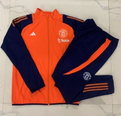2024-2025 Manchester United Orange Thailand Soccer Jacket Uniform-815
