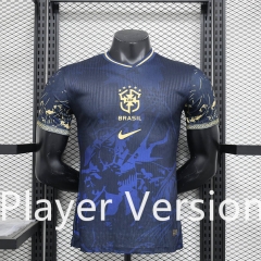 Player Version 2024-2025 Special Version Brazil Royal Blue Thailand Soccer Jersey AAA-888